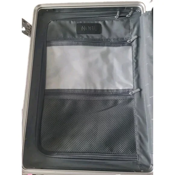 NOBL Travel Classic Carry-On Spinner 22” Ziperless Polycarbonate TSA Lock Pink - Picture 10 of 14